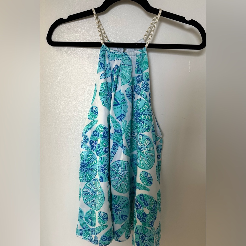Lilly Pulitzer for Target Blue and Green Tank Top